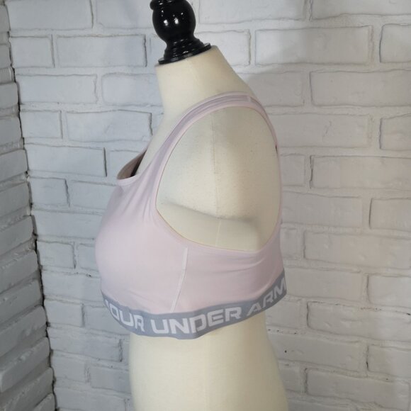 Under Armour Compression Ladies Size 2X Lilac w/ Grey Band Sports Bra - Picture 4 of 7
